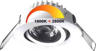 Megaman - Downlight/spot/schijnwerper rico dtw 6.5/50w wit