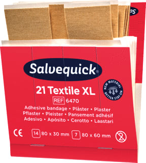 Salvequick - Toebeh./onderdelen voor eerste hulp Xl Textielplstrs 21St Ds6