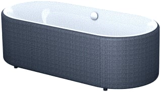 Bette - Lux Oval Couture Bad 3466-001tx