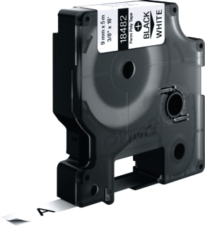 Dymo - Rhino Labeltape Tape Pol 9Mm Zw/W