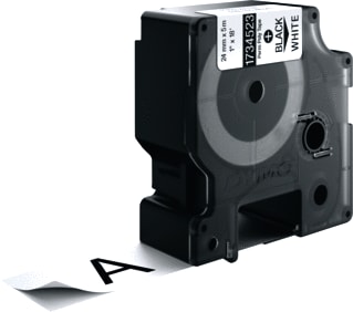 Dymo - Rhino Labeltape Tape Pol 24Mm Zw/W