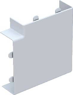 GGK - MINI Verticaal hoekstuk leidingkanaal Vlakhaak 10X20 Wi Zk4