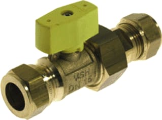 VSH - K1025 Gaskraan Gaskogkr 15X15Mm Knel+Kopp