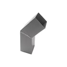 Rheinzink - PrePATINA Blue grey Vierkante fitting met 2 aansluit. Vierkante Bocht 80X80 45Gr