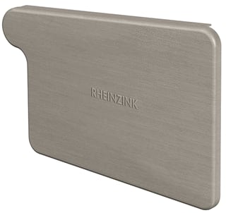 Rheinzink - B400 Graphite grey Kopschot dakgoot Kopschot Gg Rechts