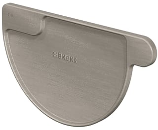 Rheinzink - M333 Graphite grey Kopschot dakgoot Kopschot Gg Links