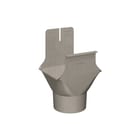 Rheinzink - B333 Graphite grey Uitloopklemstuk dakgoot trechtuitl 333/100 bakgt