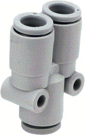 SMC Nederland - KQ2 - NEW Fitting met 3 aansluitingen Insfit Kq2U08-00A