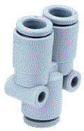 SMC Nederland - KQ2 - NEW Fitting met 3 aansluitingen Insfit Kq2U10-00A