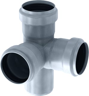 Aco - Pipe Fitting met 4 aansluitingen 2203177