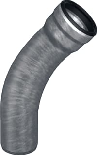 Aco - GM-X Fitting met 2 aansluitingen Bocht Dn70 X 45Gr