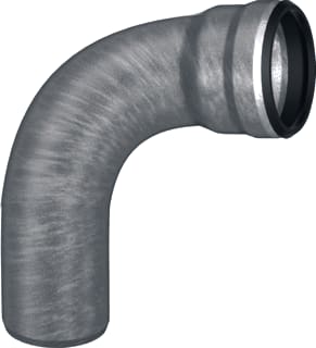 Aco - GM-X Fitting met 2 aansluitingen Bocht Dn70 X 87Gr