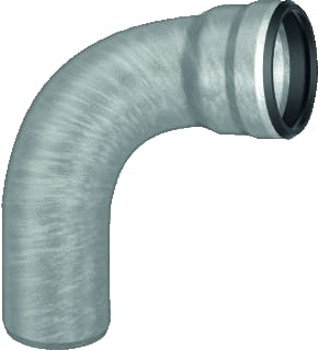 Aco - GM-X Fitting met 2 aansluitingen Bocht Dn80 X 87Gr