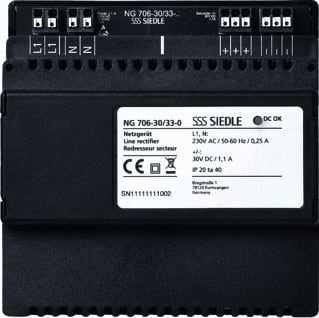 Siedle - Voeding deurcommunicatie Ng706-30/33-0 Ntglkrichtr