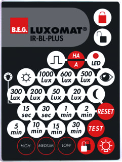 BEG - Luxomat IR-AFST Toebeh./onderdelen bewegingssensor Ir Afstandbed Bl4-Plus