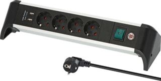 Brennenstuhl - Alu-Office-Line Contactdooscombinatie 1391040410