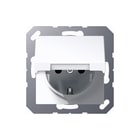 Jung - Wandcontactdoos (WCD schakelmat.) Wcd A500 Ra Slv Ip44 Zwm