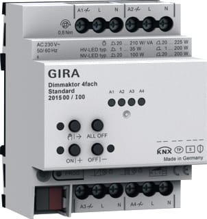 Gira - KNX Secure Dimactor bussysteem One Knx Dimact 4V St Din