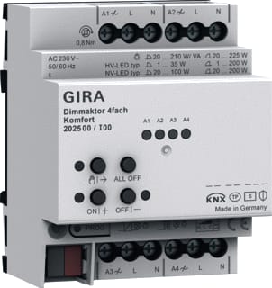 Gira - KNX Secure Dimactor bussysteem 4-V Kmf Knx Sec