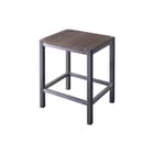 Looox - Wood Tabouret Ws Eg Rvs