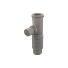 Ubbink - Rolux Half CLV Etage Enkelw. rookgashulpstuk 3 aansl. T 200-80 Transparant