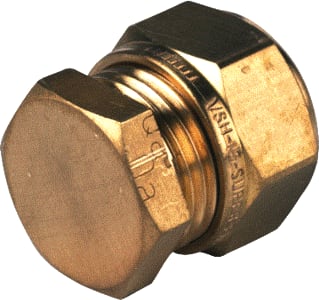 VSH - Super S1206 Fitting met 1 aansluiting Mes Eindstop 28 Kn