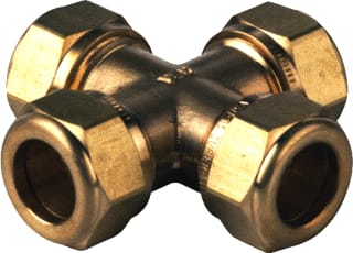 VSH - Super S1230 Fitting met 4 aansluitingen Mes Kruis 4X22 Kn
