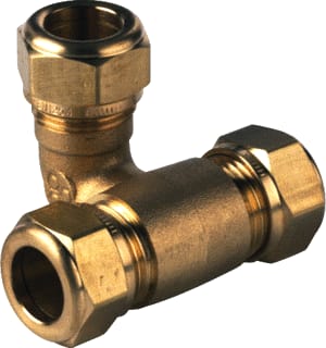 VSH - Super S1237 Fitting met 3 aansluitingen Mes T-Spruit 22X22X22 Kn
