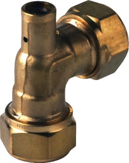 VSH - Super S1251 Fitting met 2 aansluitingen Mes Kniekopp 22Kn + Ontl
