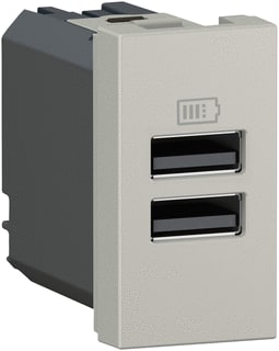 Legrand - Mosaic USB-voeding Usb Lad A+A 15W 1M Al