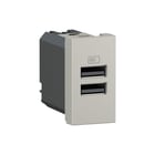 Legrand - Mosaic USB-voeding Usb Lad A+A 15W 1M Al