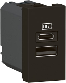 Legrand - Mosaic USB-voeding Usb Lad A+C 15W 1M Zw