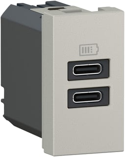 Legrand - Mosaic USB-voeding usb lad c+c 15w 1m al