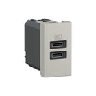Legrand - Mosaic USB-voeding usb lad c+c 15w 1m al
