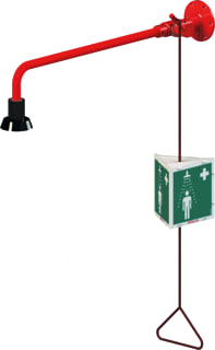 BROEN-LAB - Lichaamsdouche (nooddouche) Wand Rood 3/4"