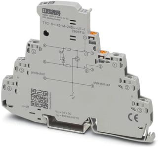 Phoenix Contact - Bliksemstroomafleider v data en M&R Ttc-6-1X2-M-24Dc-Ut-I