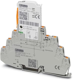 Phoenix Contact - Bliksemstroomafleider v data en M&R Overspann.Beveilig.Moduul