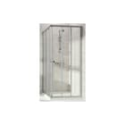 Hüppe - Douchecabine vierhoekig hp dw alpha 2 schuifd hi 3 900/900 h:1900 zilvermat glas
