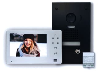 Aiphone - Jo Deurintercom-set vid intc 7" zw rvs inb
