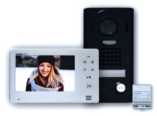 Aiphone - Jo Deurintercom-set vid intc 7" zw rvs opb