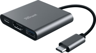 Trust - Netwerkadapter Dalyx 3-In-1 Usb-C Adaptr