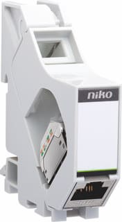 Niko - Inzetplaat schakelmateriaal Din-Rail Mod+Afgesch