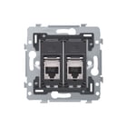 Niko - Datacontactdoos twisted pair 1 Rj45-Aansl Stp Cat. 6