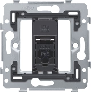 Niko - Datacontactdoos twisted pair 1 Rj45-Aansl Utp Cat. 6A
