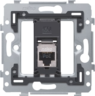 Niko - Datacontactdoos twisted pair 1 Rj45-Aansl Stp Cat. 6A