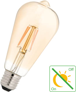 Bailey - LED-lamp Sensor E27 4W 2200K Goud