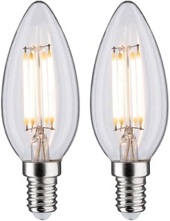Paulmann - LED-lamp fil 2st kaars 470lm 27k h
