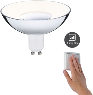 Paulmann - LED-lamp gu10 360lm 4,9w wt/zilver