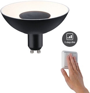 Paulmann - LED-lamp gu10 360lm 4,9w zwart/wt