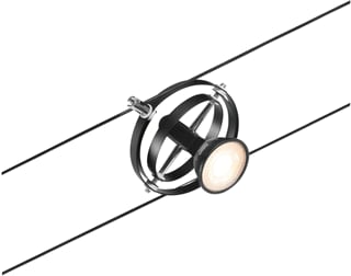 Paulmann - Downlight/spot/schijnwerper cardan wire spot max1x10w